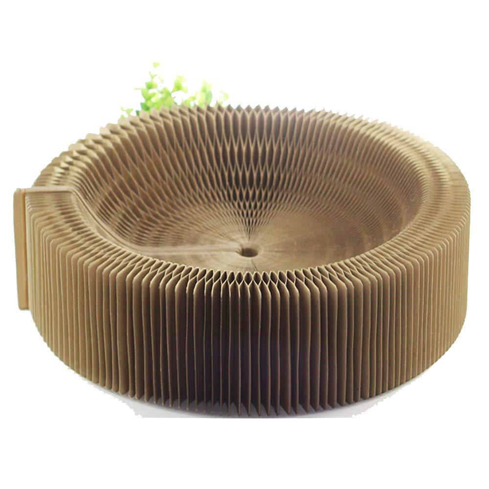 Cat Scratcher Collapsible Lounge, Round Scratching Board & Bed