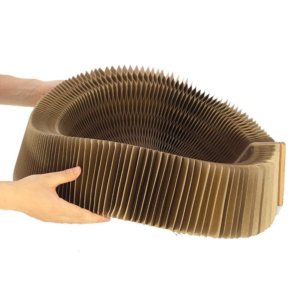 Cat Scratcher Collapsible Lounge, Round Scratching Board & Bed