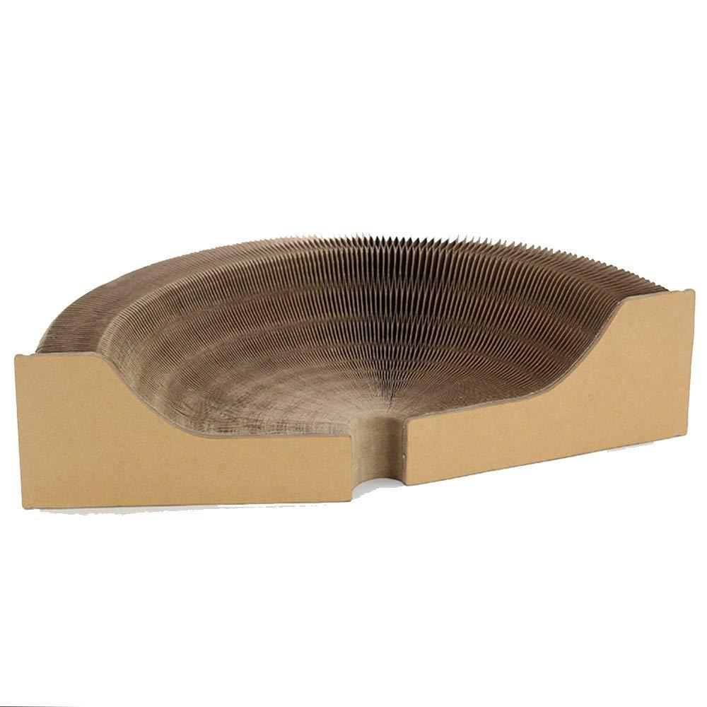 Cat Scratcher Collapsible Lounge, Round Scratching Board & Bed